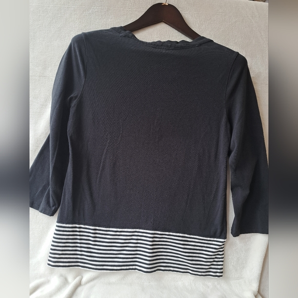 Nautica striped black top - Picture 4 of 7
